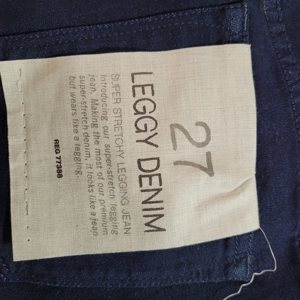 J Crew Leggy Denim‎ Jeans Womens 27 Dark Wash Super Stretch 30x31 NWT